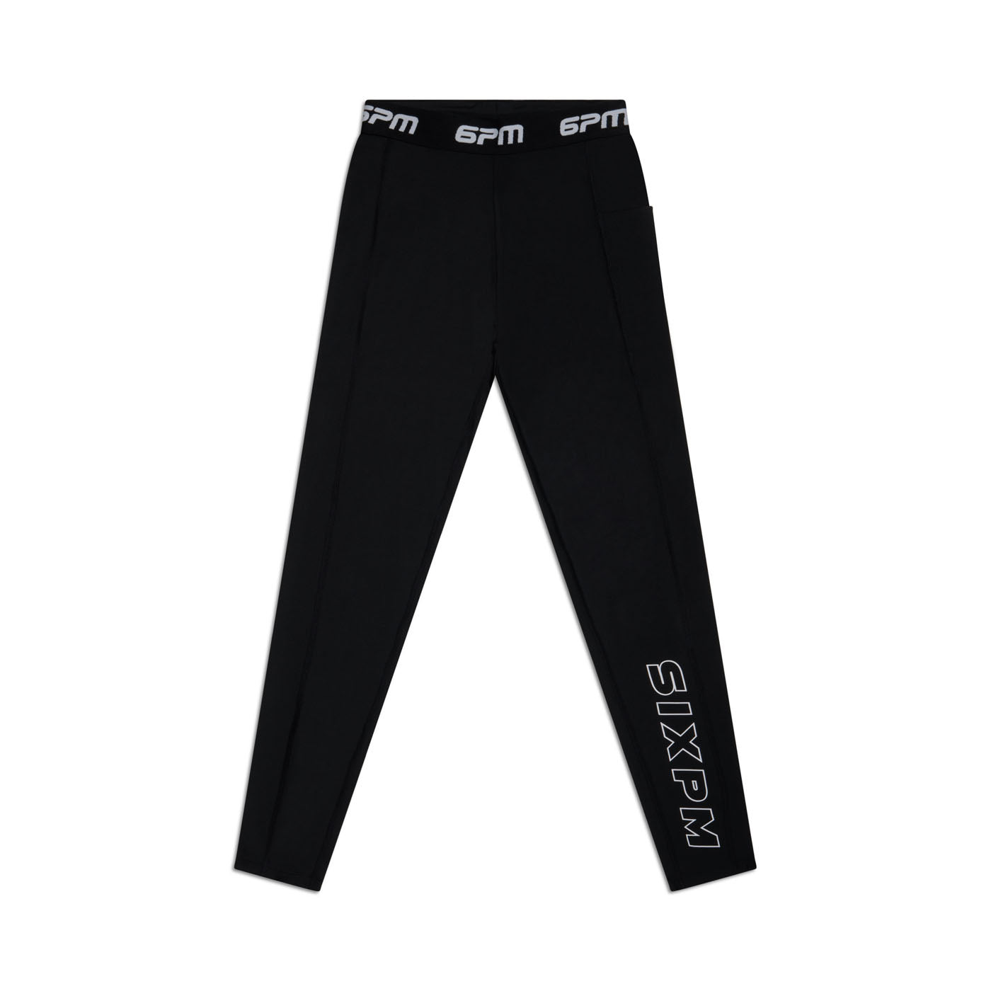 6PM SPORTS TIGHTS SCHWARZ