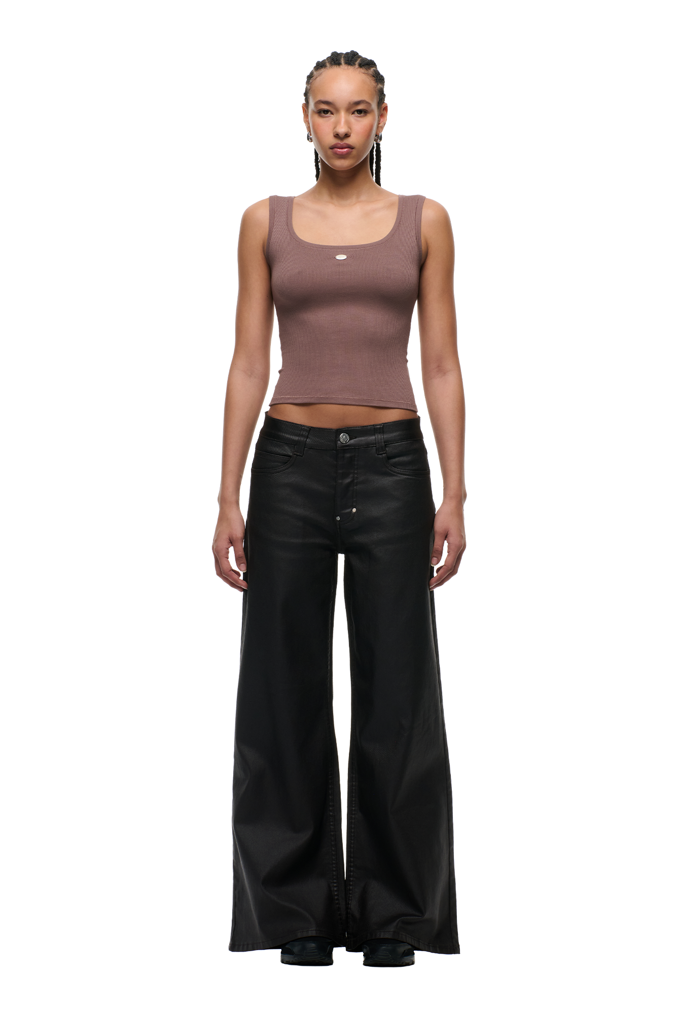 WMNS WIDE DENIM HASH BROWNIE