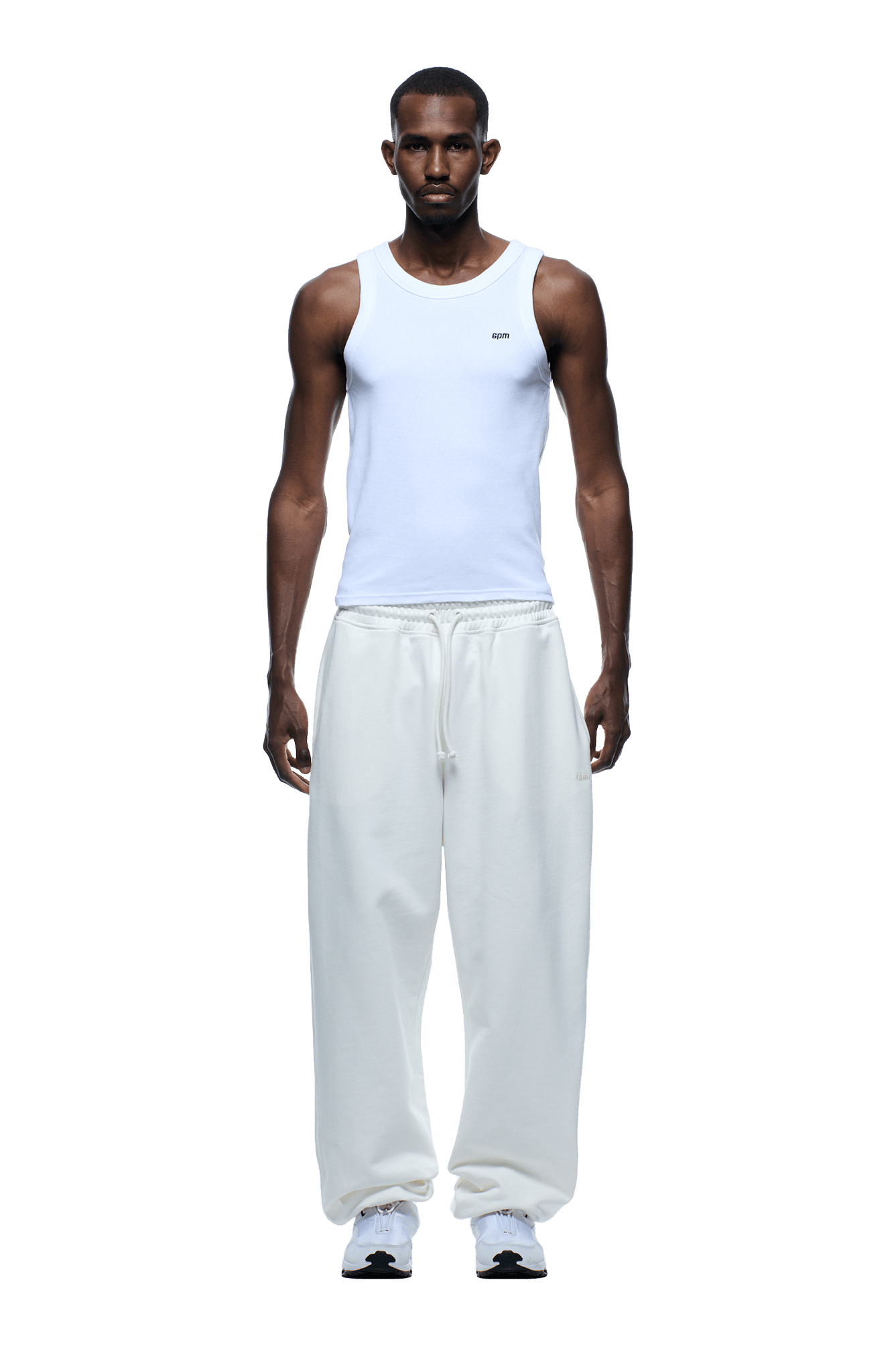 SUPER BREIT JOGGER KOKOSWEISS