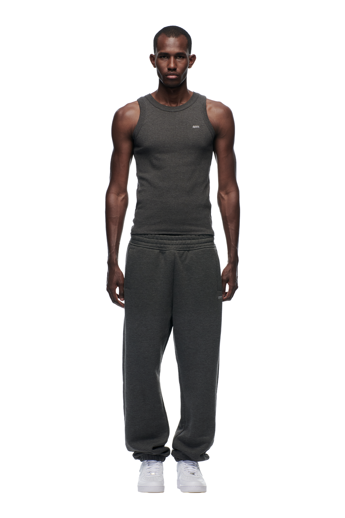 TANK TOP DARK GREY MELANGE