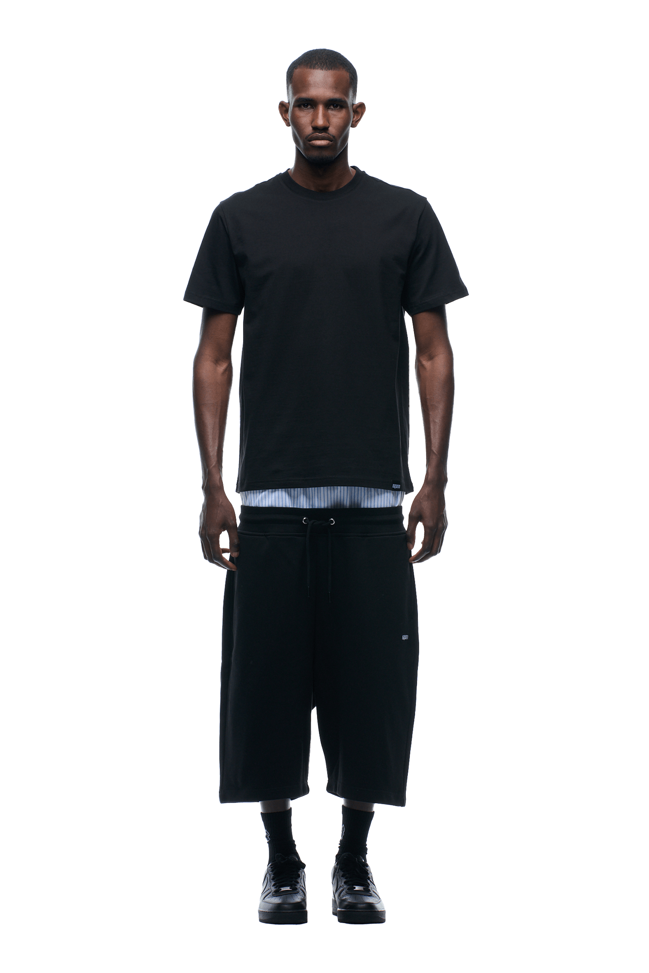 REFLECTIVE LOGO TEE BLACK