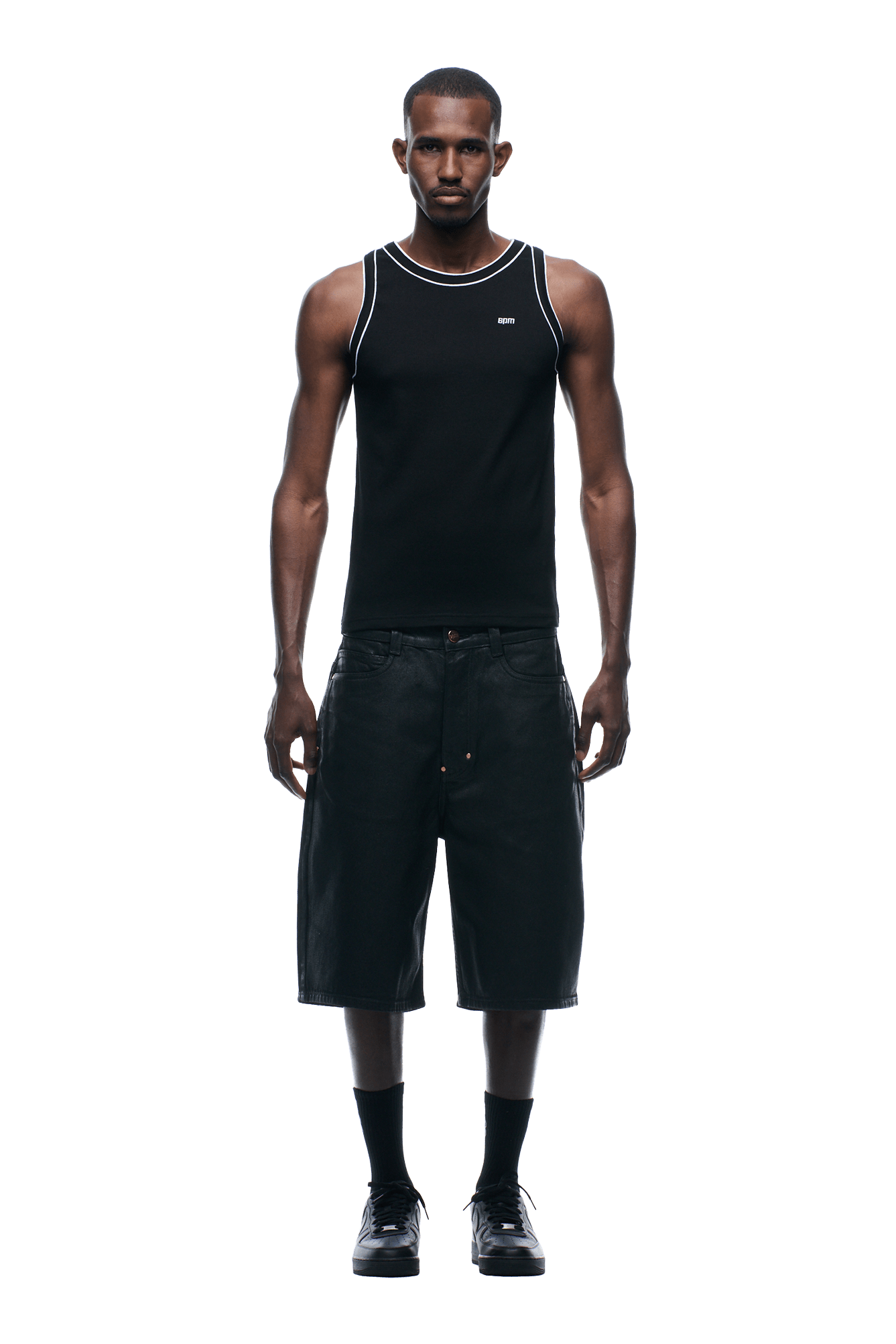 TANKTOP SCHWARZ/WEISS