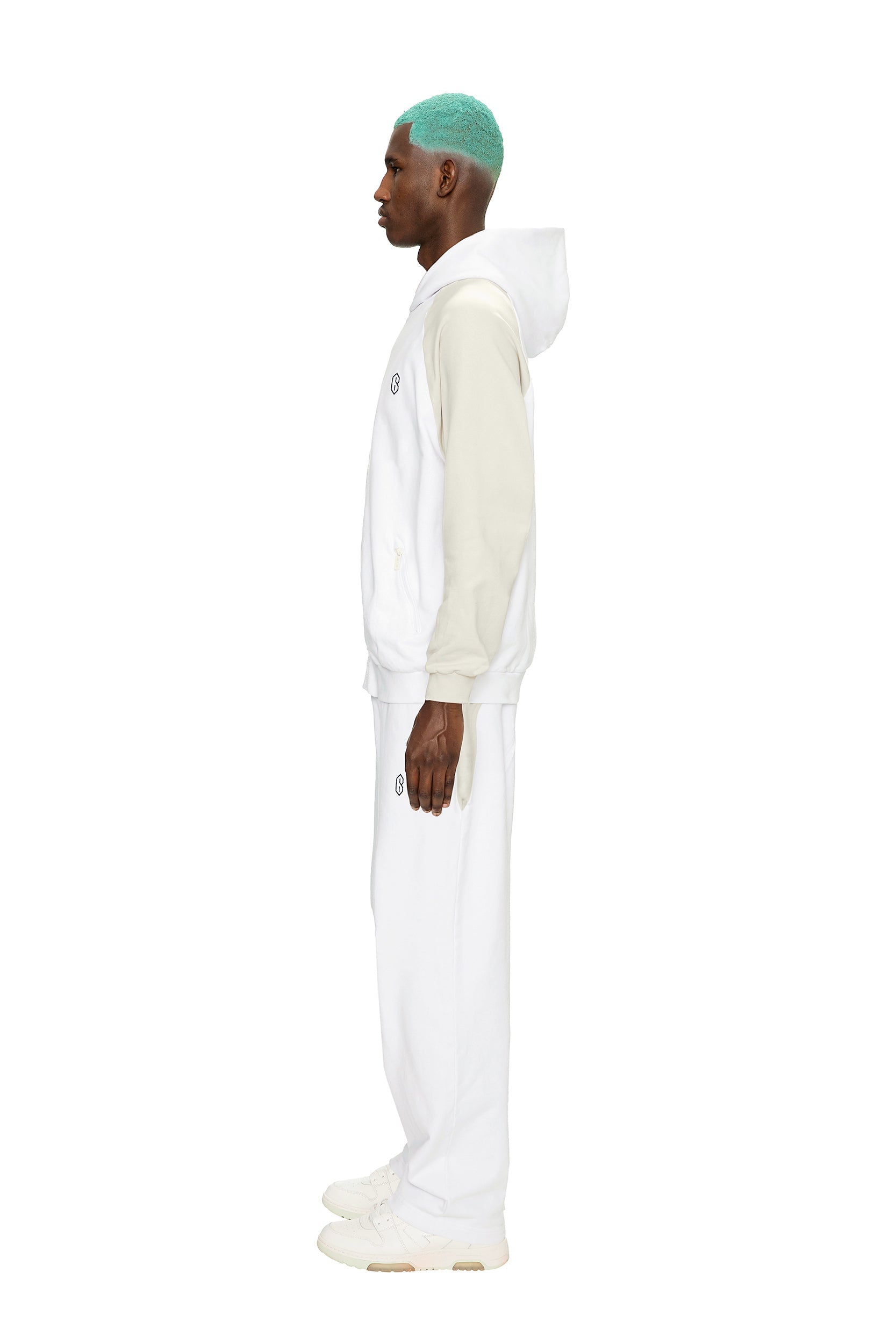 2-TONE HOODIE WHITE