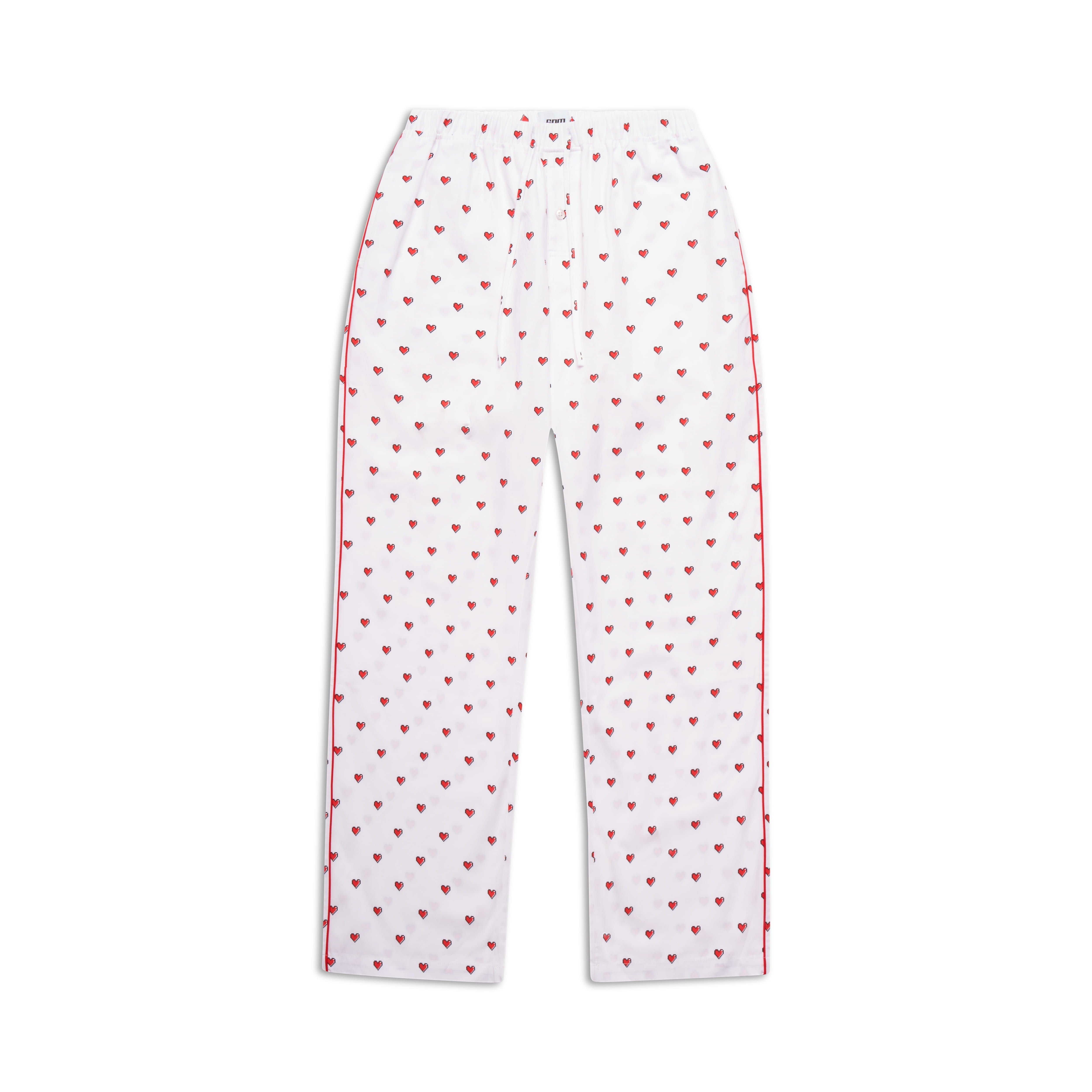 PYJAMA PANTS WITH PIXEL HEARTS
