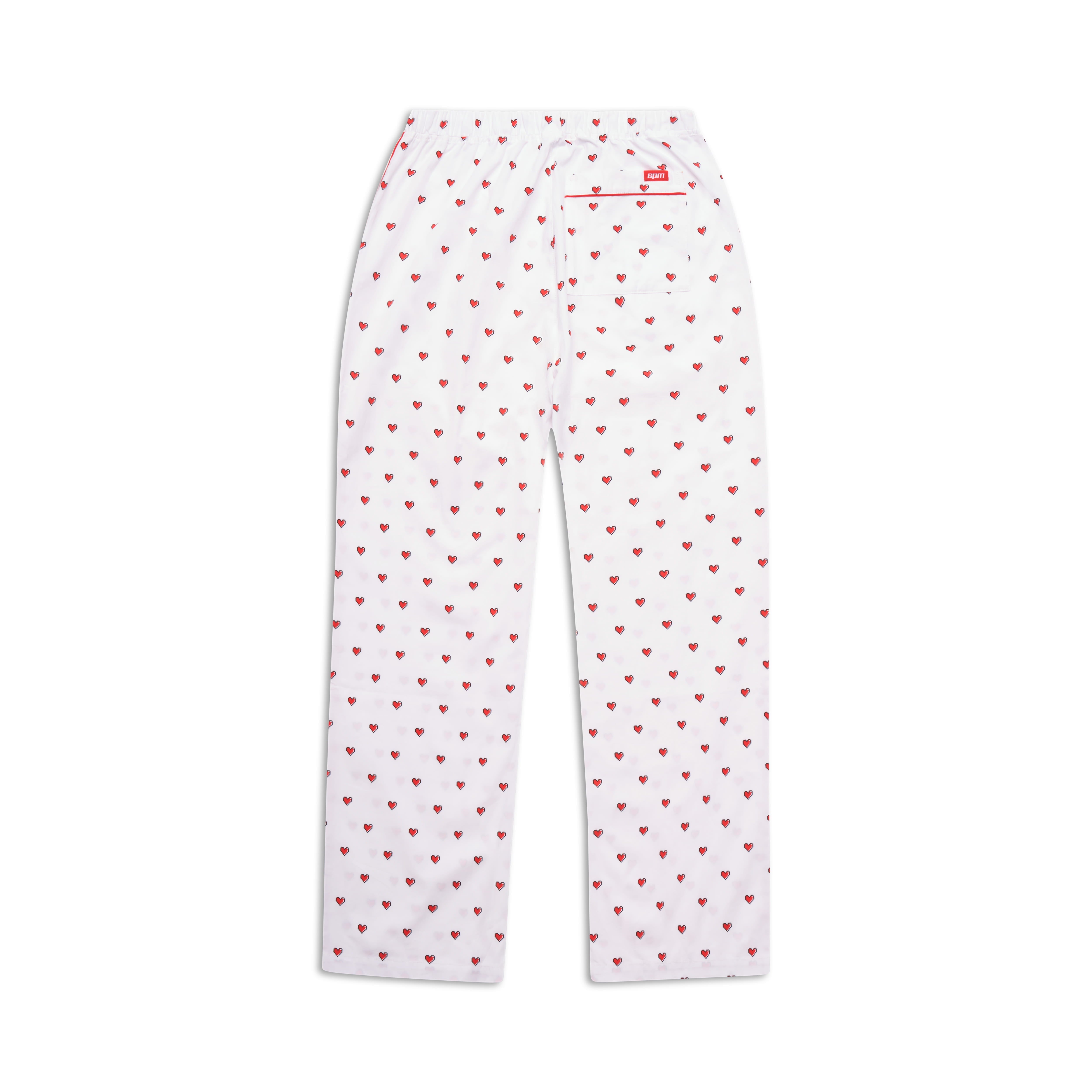 PYJAMA PANTS WITH PIXEL HEARTS