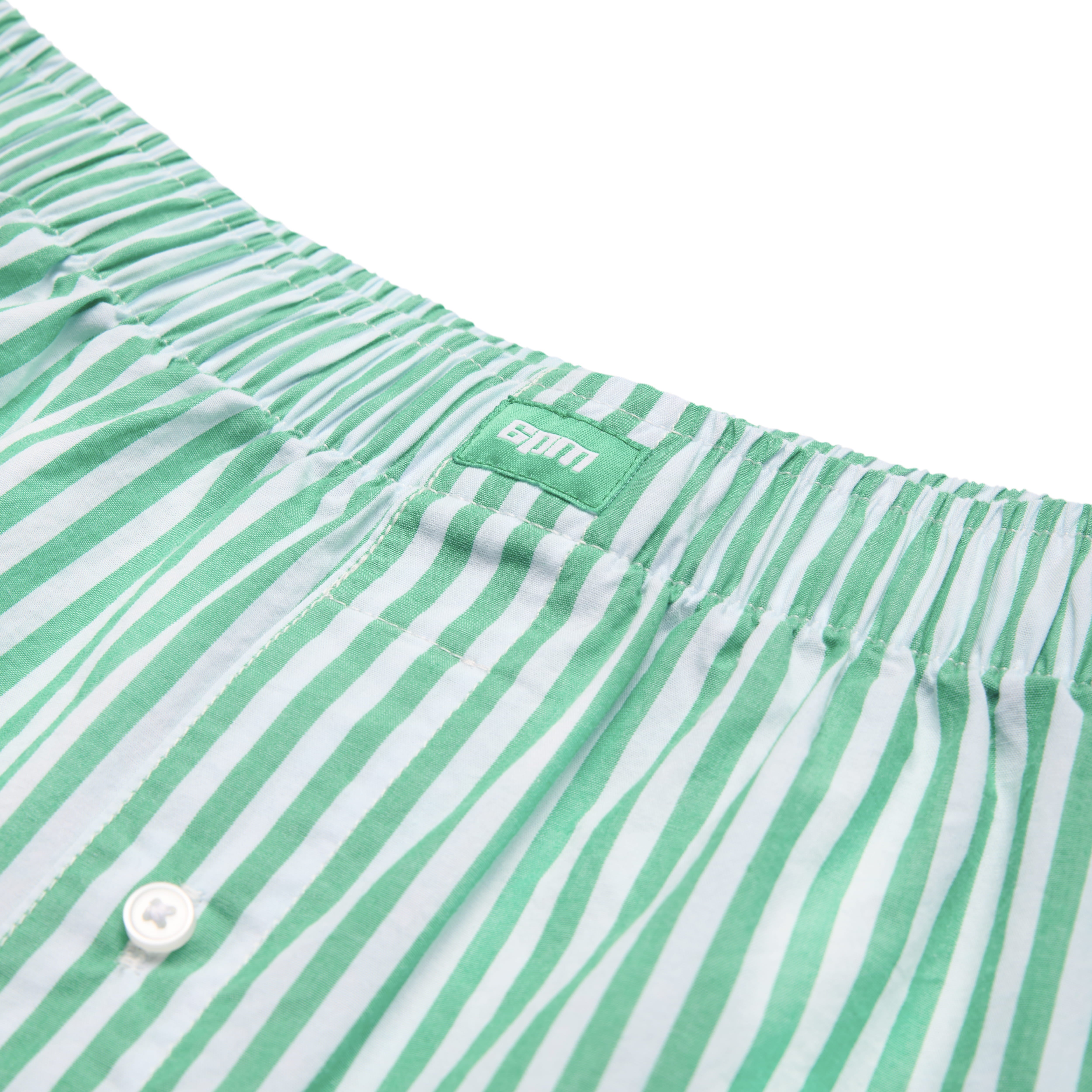 WOVEN BOXER SHORTS GREEN/WHITE