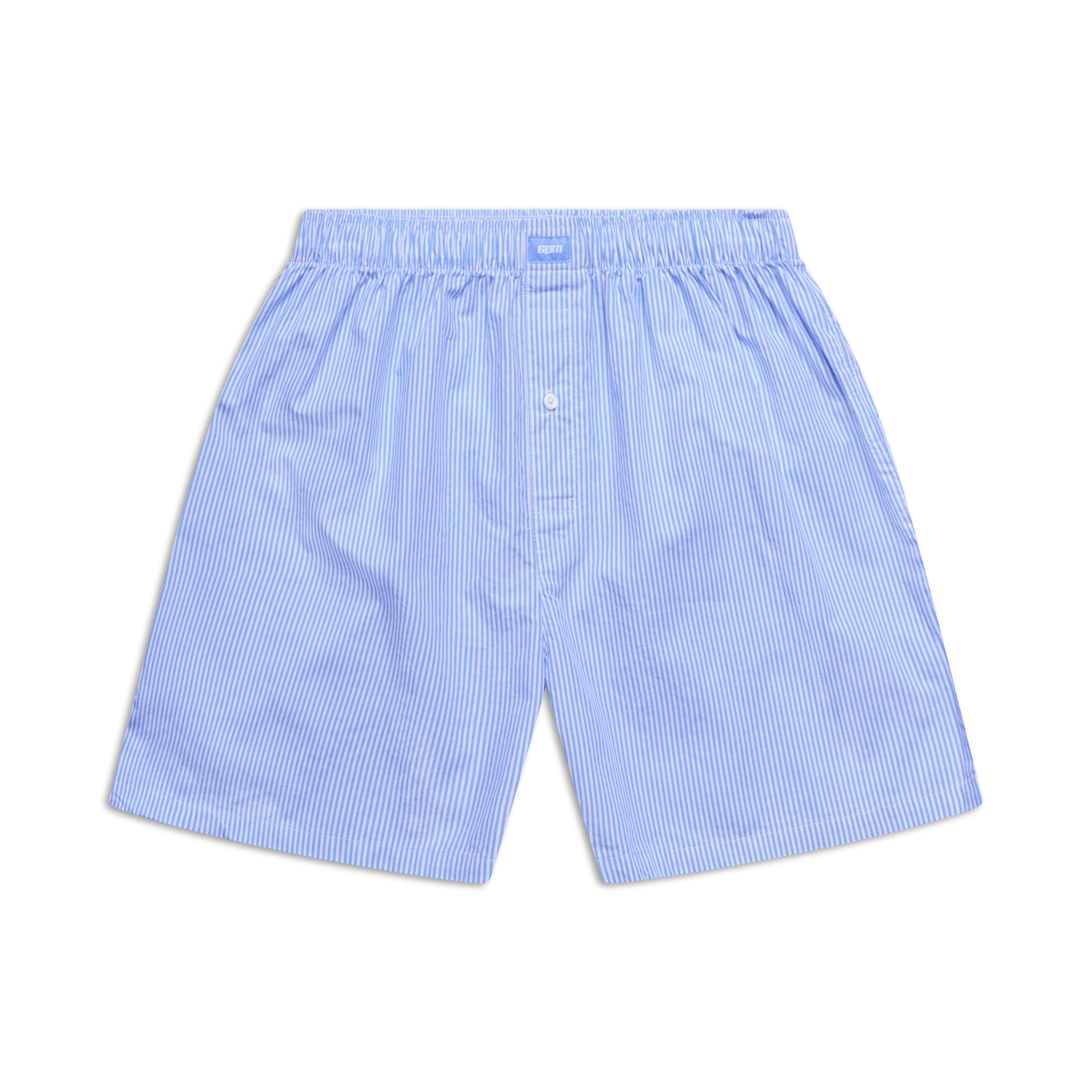 WOVEN BOXER SHORTS MISTY BLUE/WHITE
