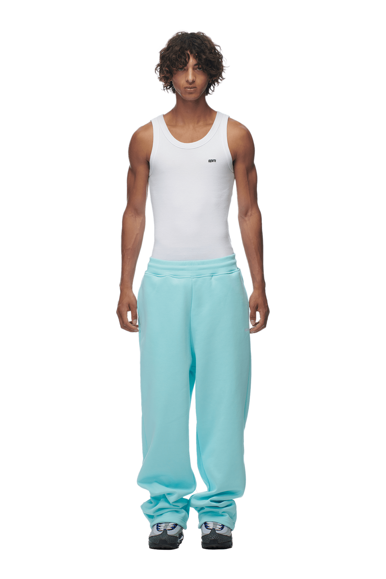 OPEN LEG JOGGER TURQUOISE