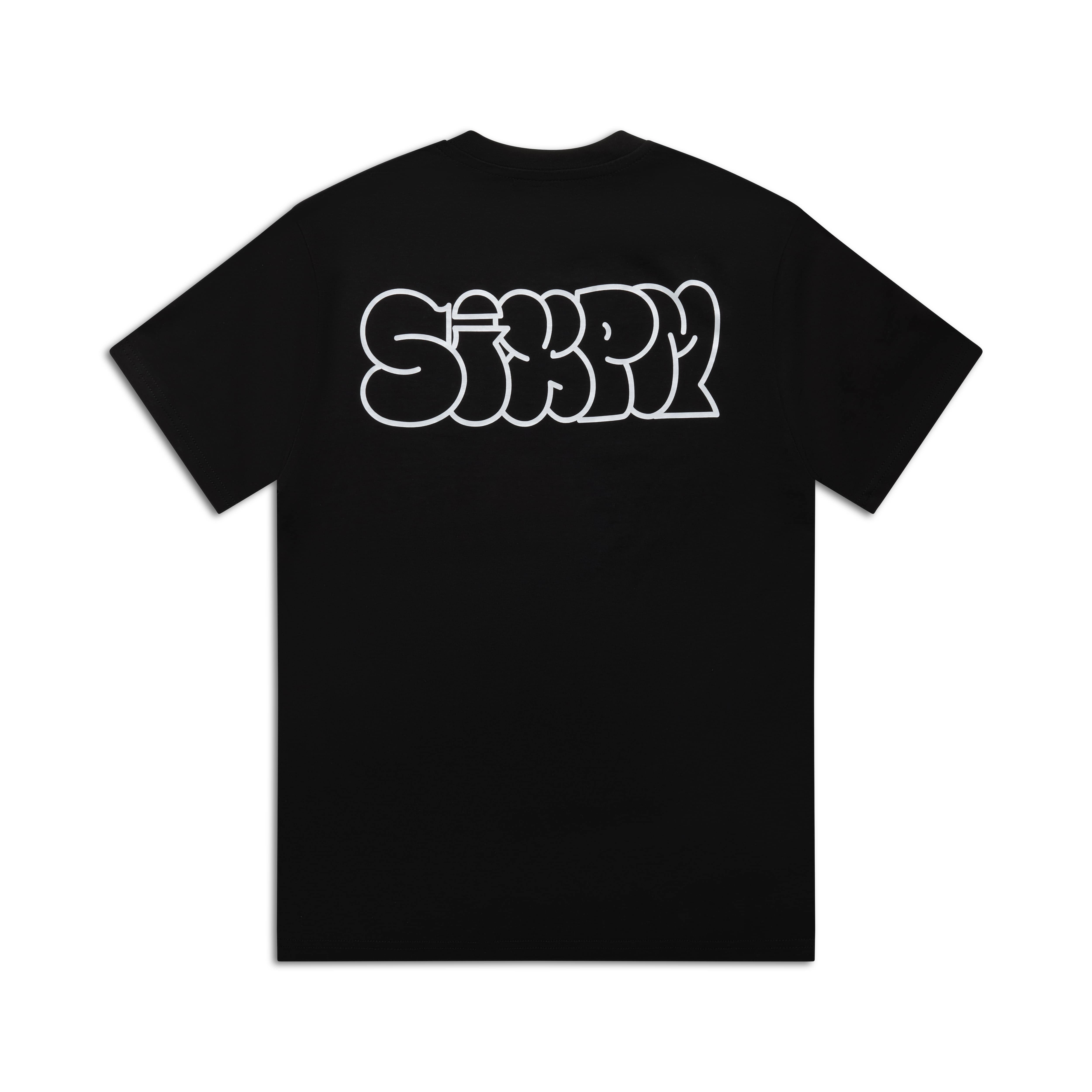 REFLECTIVE LOGO TEE BLACK