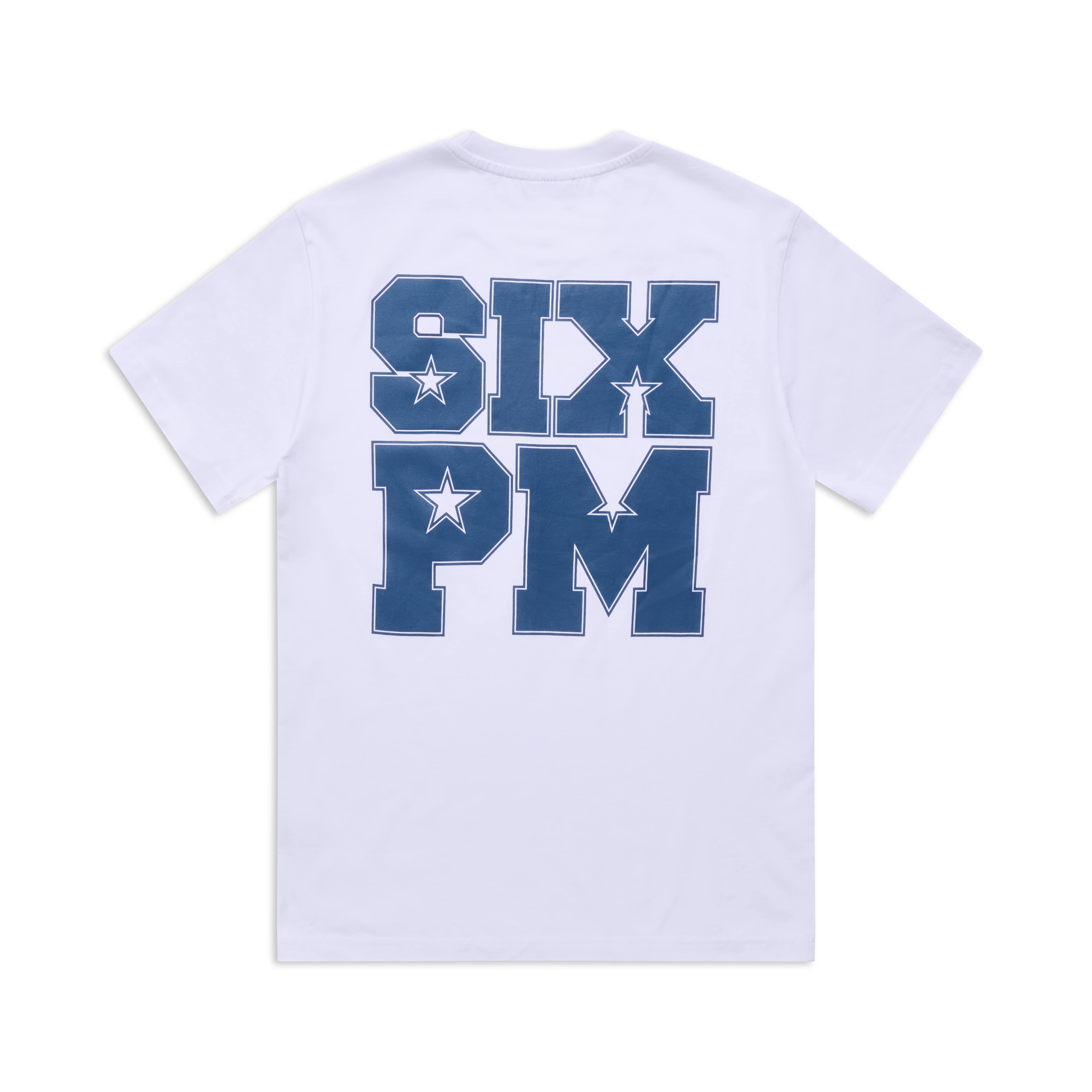 COLLEGE STAR TEE WHITE