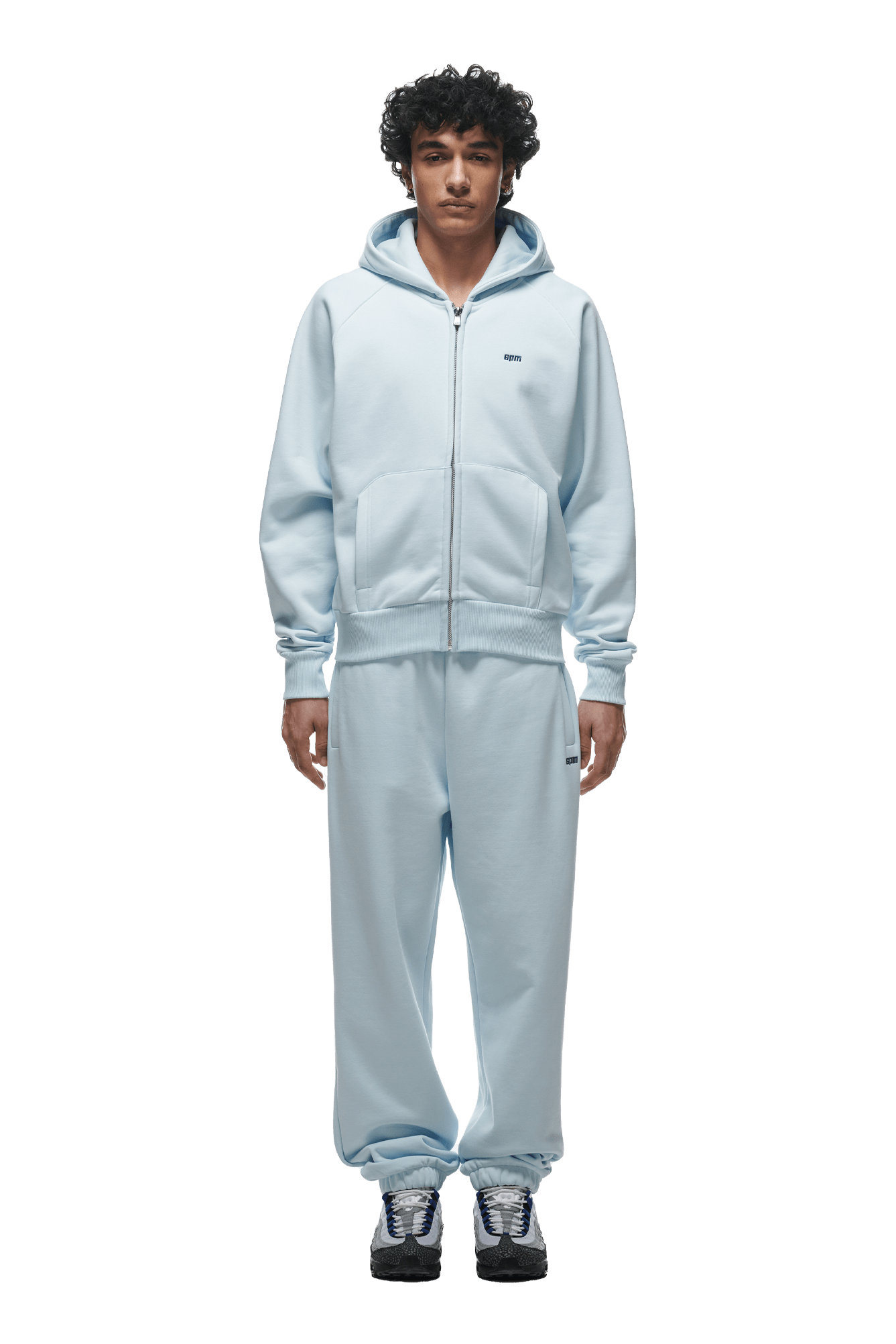 ZIP HOODIE ICE BLUE